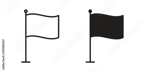 Flag icon for websites and mobile minimalistic flat design.