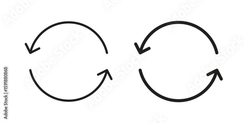 Exchange icon for websites and mobile minimalistic flat design.