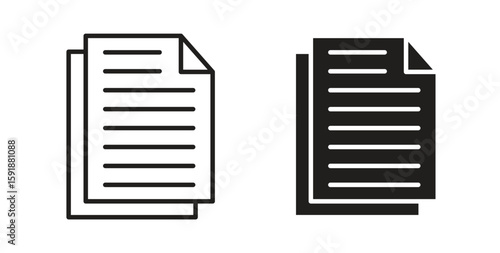 Duplicate icon for websites and mobile minimalistic flat design.