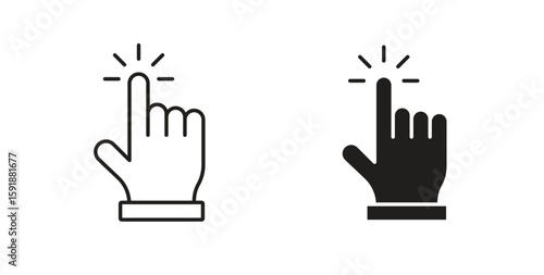 Cursor icon for websites and mobile minimalistic flat design.