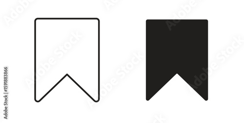 Bookmark icon for websites and mobile minimalistic flat design.