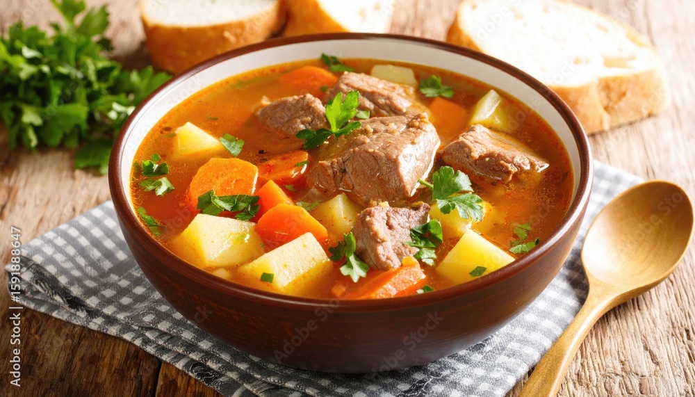 Hearty stew in a bowl Hearty stew in a bowl