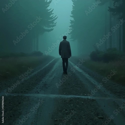 Misty Forest Solitude