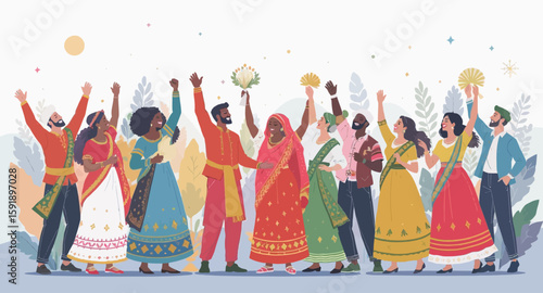 Abstract Geometric Vector Design with Repeating Shapes for Modern Backgrounds and Patterns