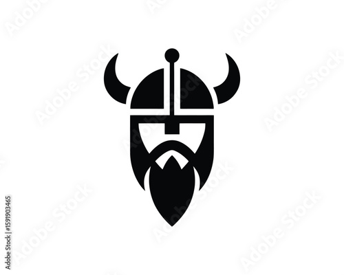 Bold Viking Warrior Symbol Illustrating Ancient Heritage
