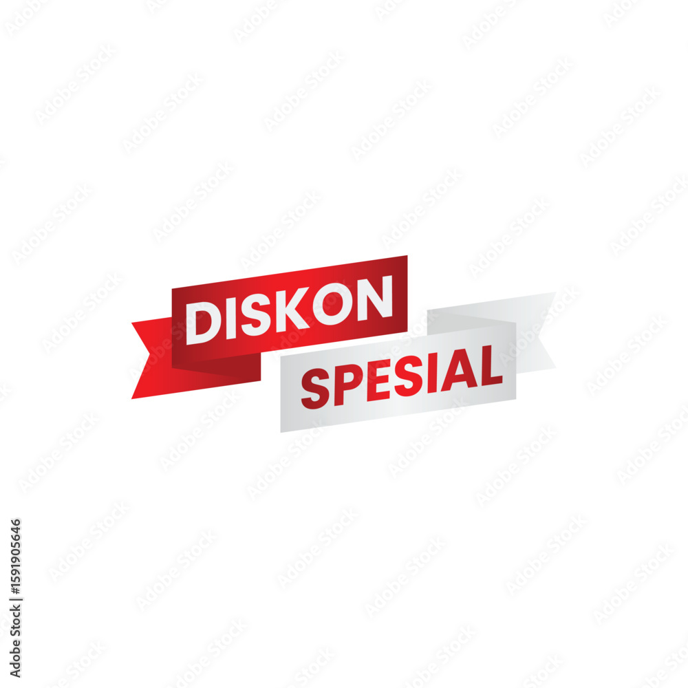 Special Discount Stickers for Indonesian Independence Day, Red and White Special Discount Stickers for Indonesian Independence Day, Red and White