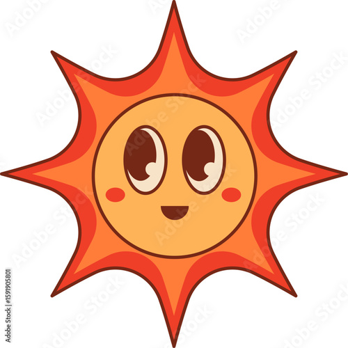 Groovy Sun Mascot