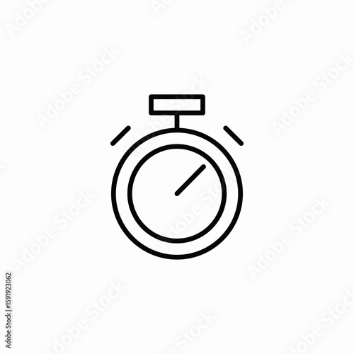 alarm clock icon sign vector