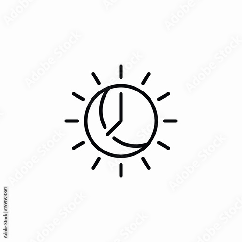 clock night day icon sign vector