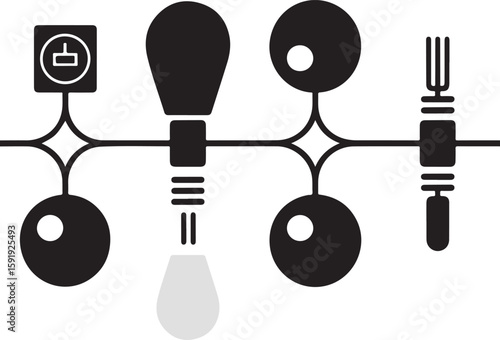 Collection of Medical Tools and Anatomical Illustrations Featuring Diagnostic Devices, Blood Pressure Cuffs, Syringes, Heart and Artery Graphics, and Medical Process Symbols

