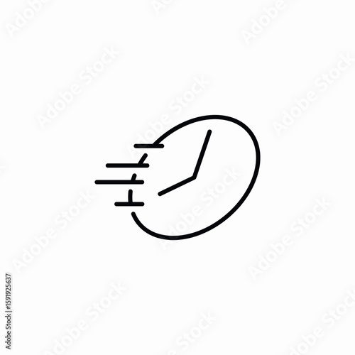 fast timing icon sign vector