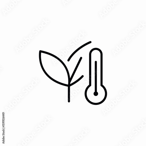 garden temperature icon sign vector