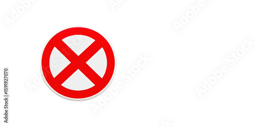 Free Download A red cross inside a white circle on a black background indicating prohibition sign - GFXLoad