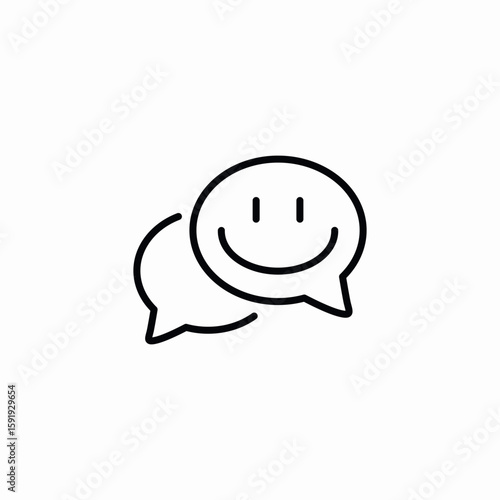 mood expression message icon sign vector