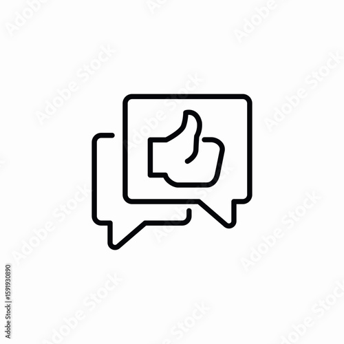 positive comments icon sign vector