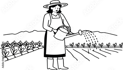 "Female Farmer Watering Crops – Black and White Agriculture Scene Illustration"









Ask ChatGPT
"Female Farmer Watering Crops – Black and White Agriculture Scene Illustration"