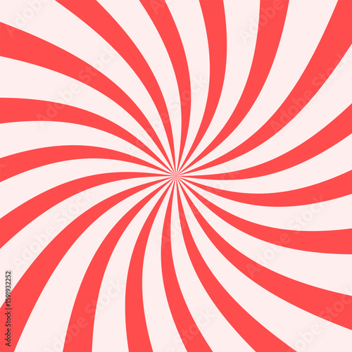 Pop style twisted lines background , lollipop design red and white vintage poster