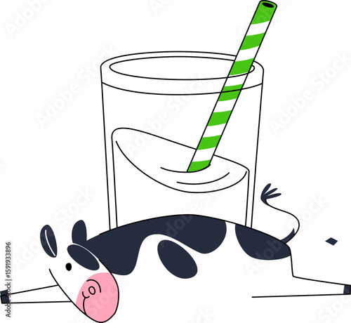 Cow with Milk