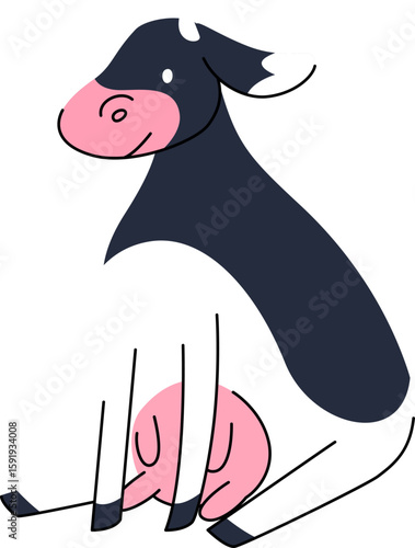 Cute Cow Character