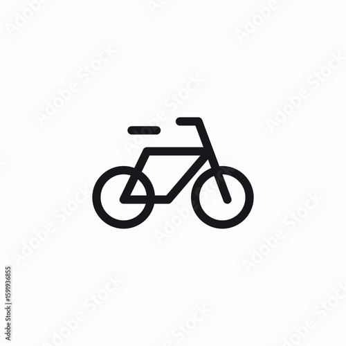 bicycle parking icon sign vector