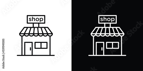 Shop icons graphic design vector symbols. icon Eps10.