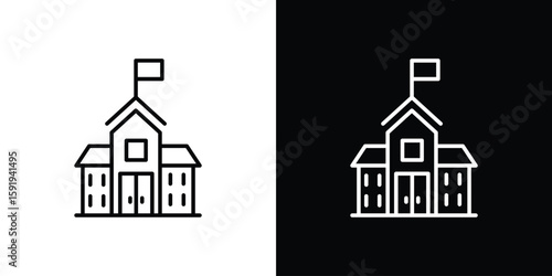 school icons graphic design vector symbols. icon Eps10.