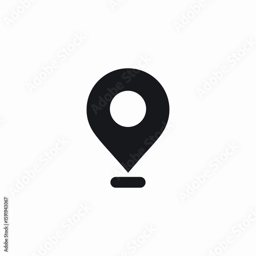 location spot icon sign vector
