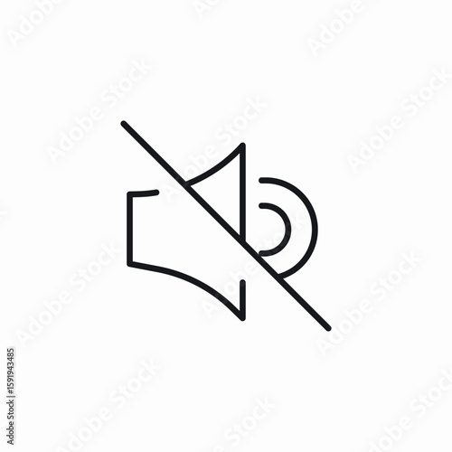 noise prohibited icon sign vector