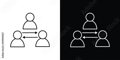 Bild auf Leinwand Mediator icons graphic design vector symbols. icon Eps10.