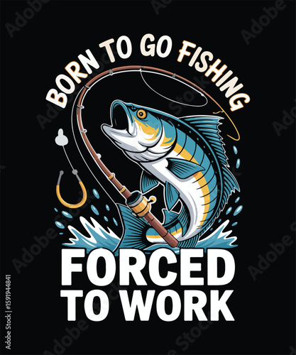 Gone Fishing Vintage Graphic Tee