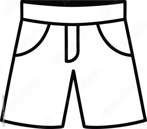 shorts pant icon vector silhouette illustration