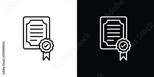 Foto Diploma icons graphic design vector symbols. icon Eps10.