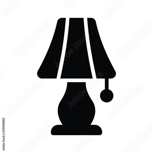 Check out this glyph icon of glowing lamp