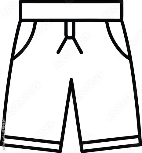 shorts pant icon vector silhouette illustration