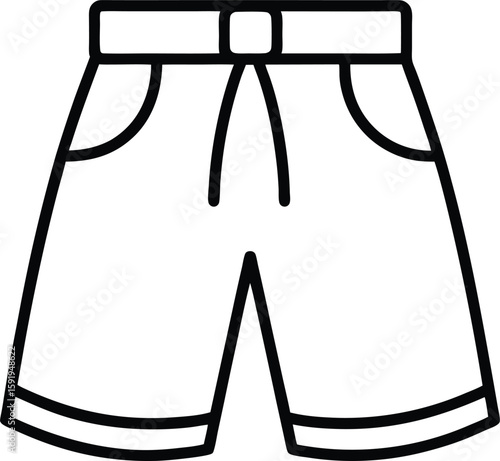 shorts pant icon vector silhouette illustration