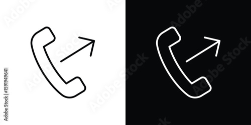 Bild auf Leinwand Call outgoing icons graphic design vector symbols. icon Eps10.