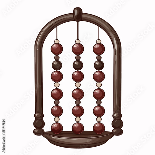 antique wooden abacus