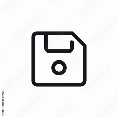 floppy disk save icon sign vector