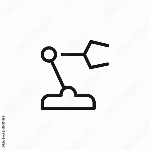mechanical hand icon sign vector