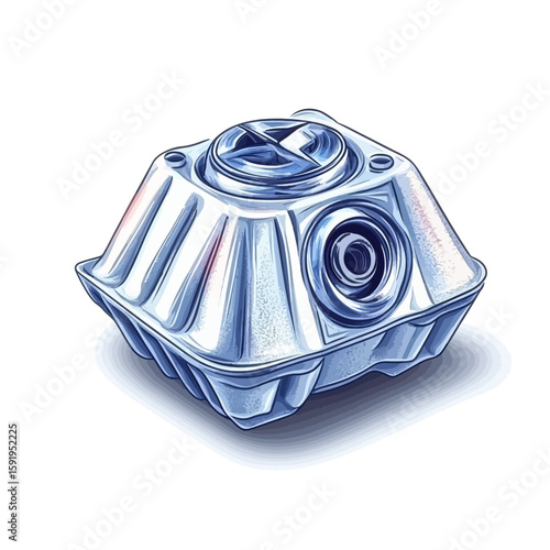 Alternator isolated on white 