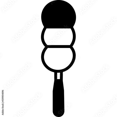 Duster Glyph Icon – Dust Cleaning Tool & Housekeeping Equipment Symbol