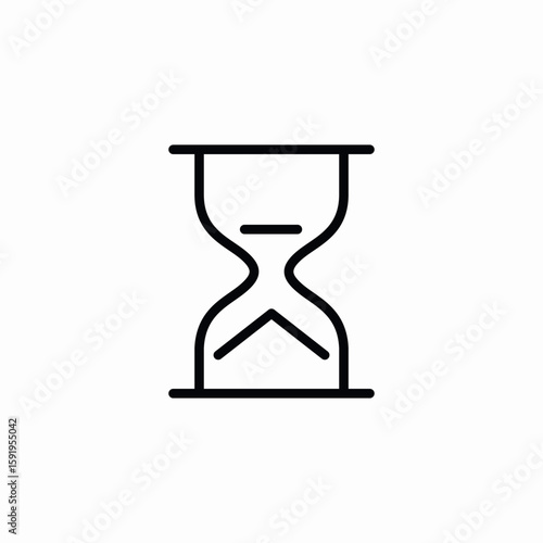time hourglass icon sign vector