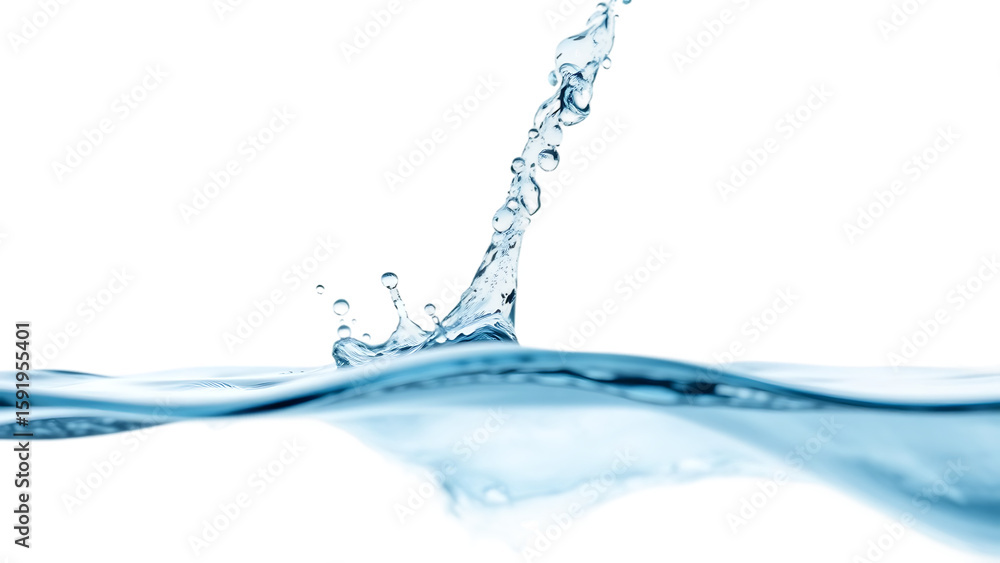 Water splashes and drops isolated on transparent background Abstract background with blue water wave Water splashes and drops isolated on transparent background Abstract background with blue water wave
