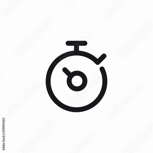 timer stopwatch set icon sign vector