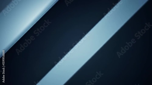 Cinematic abstract blue-black diagonal layers drifting and refracting