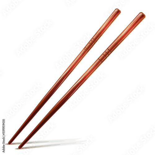 chopsticks on a white background