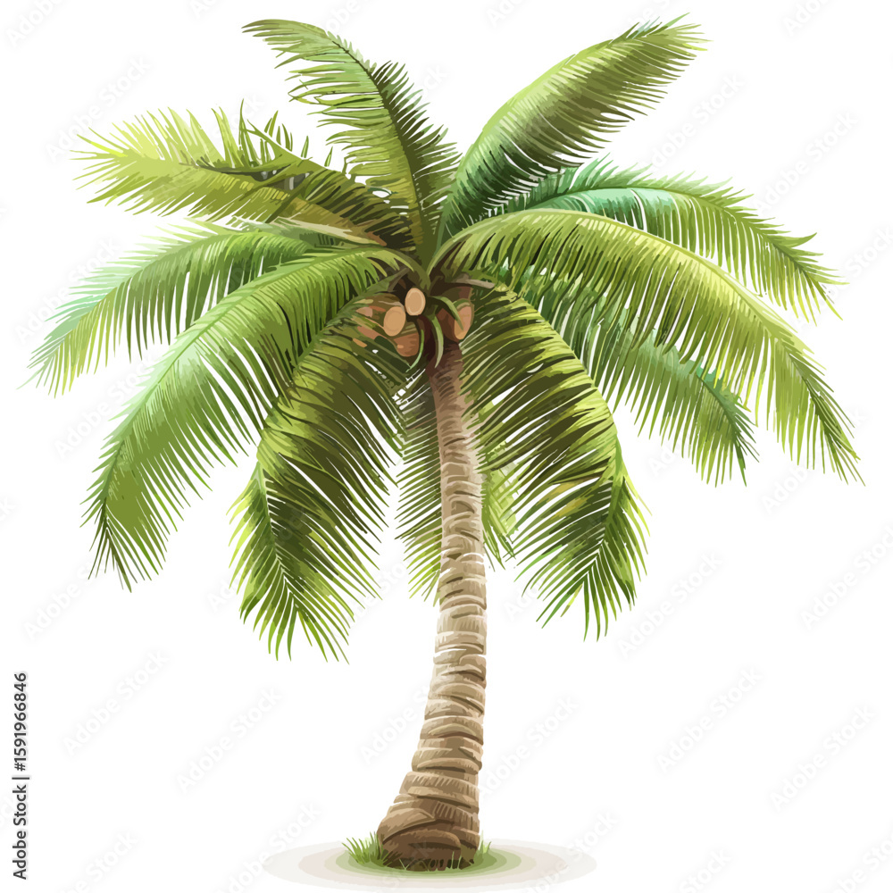Obraz premium Coconut tree illustration 