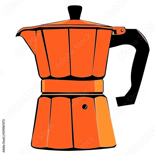 coffee maker on white background