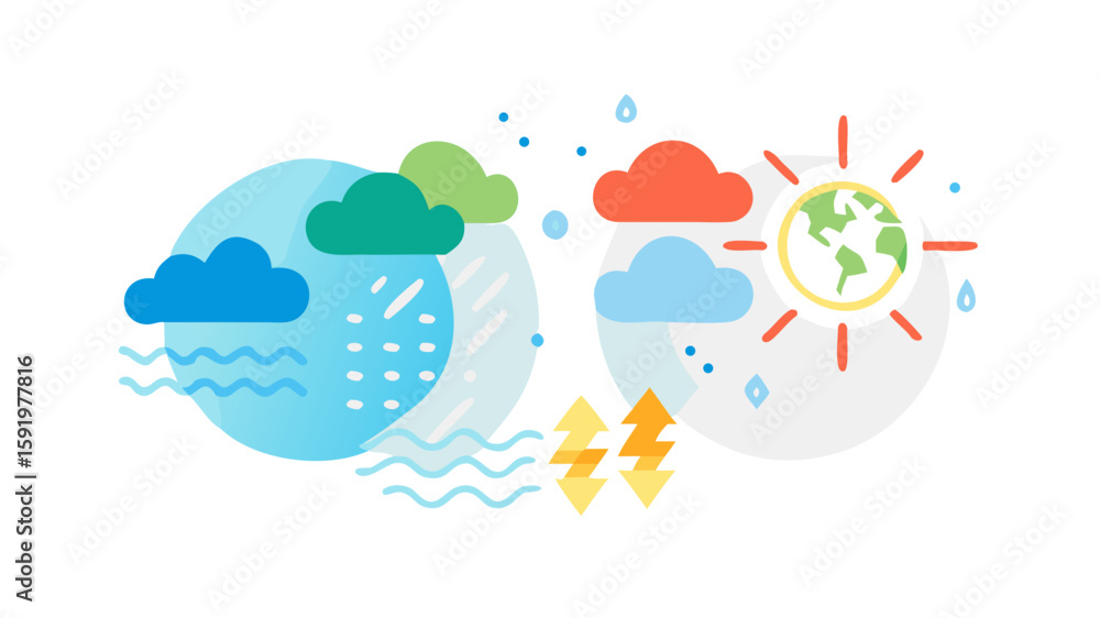 Fototapeta premium Climate and weather concept