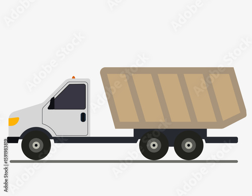 A vehicle for transporting goods. A machine for transporting goods.